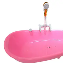 Bañera para muñecas Poppenhuisbadkuip elegante – accesorios de baño