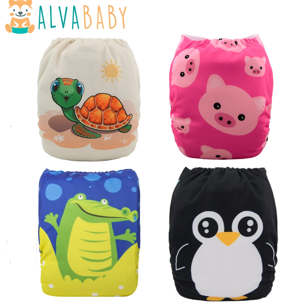 Pañal tela reutilizable ALVABABY – Microfibra suave y absorbente