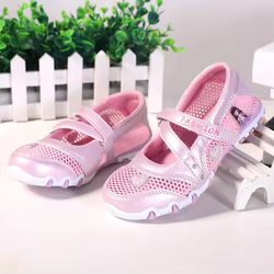 Sandalias antideslizantes planas para niñas, estilo princesa