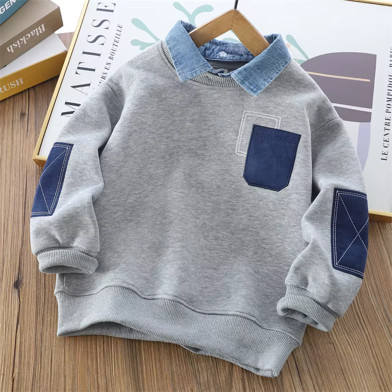 Sudadera de niño Baby Collision con cuello vuelto casual