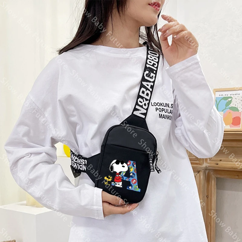 Bolso bandolera Snoopy estampado mini para teléfono unisex casual - imagen 2