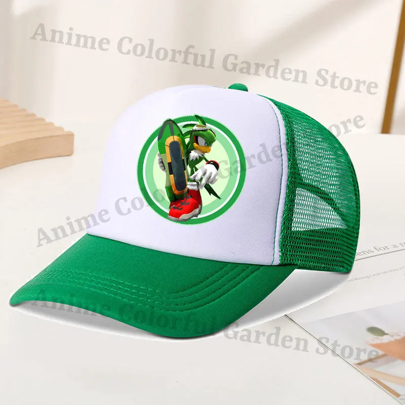 Gorra de béisbol Sonics infantil con diseño anime y visera