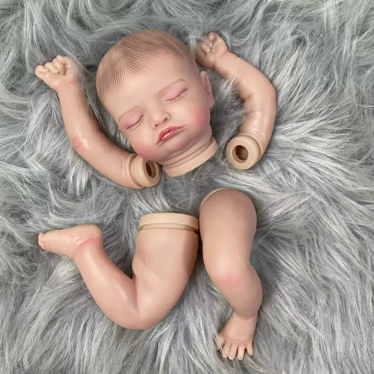 Rosalie - Muñeco reborn de vinilo realista con cuerpo de tela - imagen 5