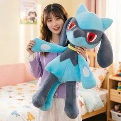 Peluche Pokémon Riolu y Dedenne de gran tamaño, suave y decorativo