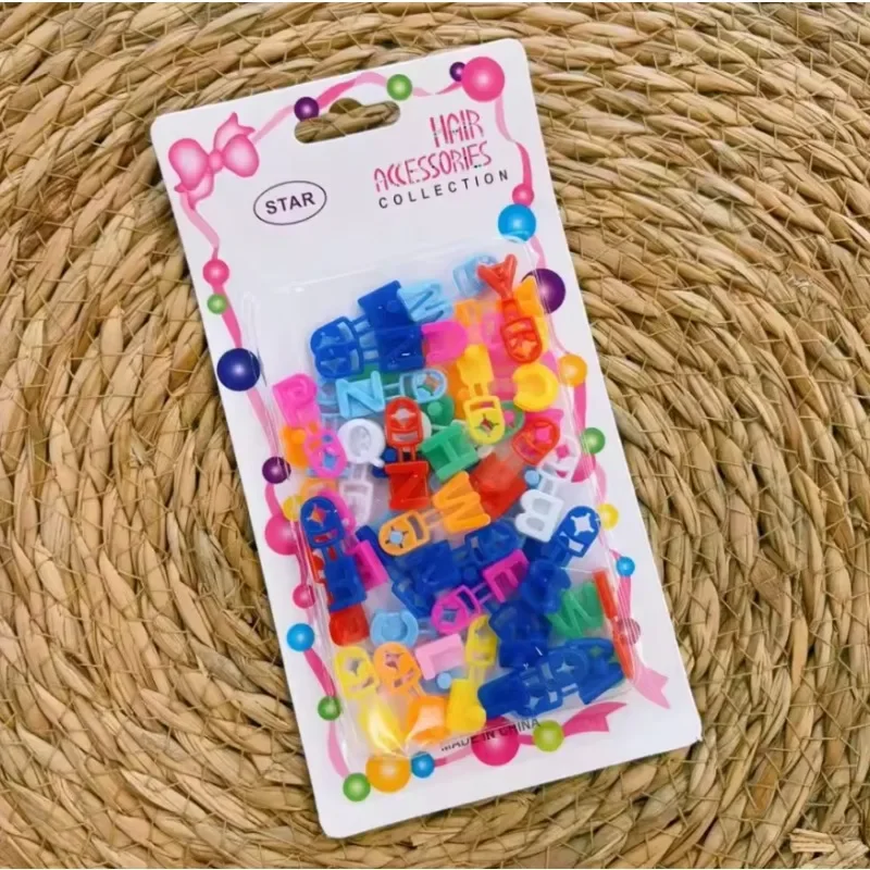 Pinzas para el pelo de niña con letras ABC - imagen 3