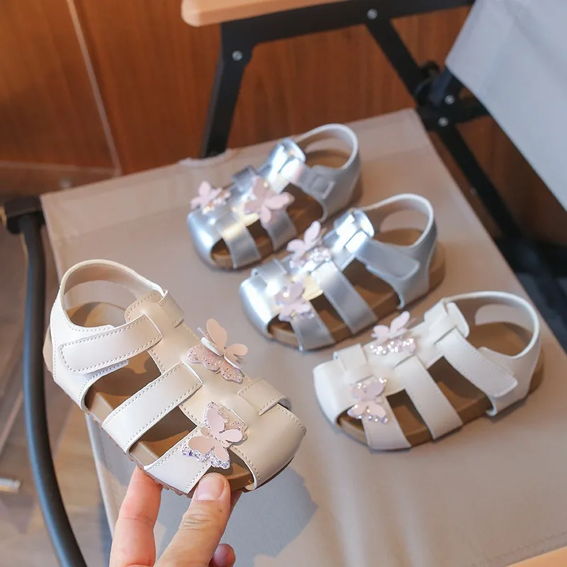 Sandalias verano antideslizantes de princesa para niñas, suela suave - imagen 4