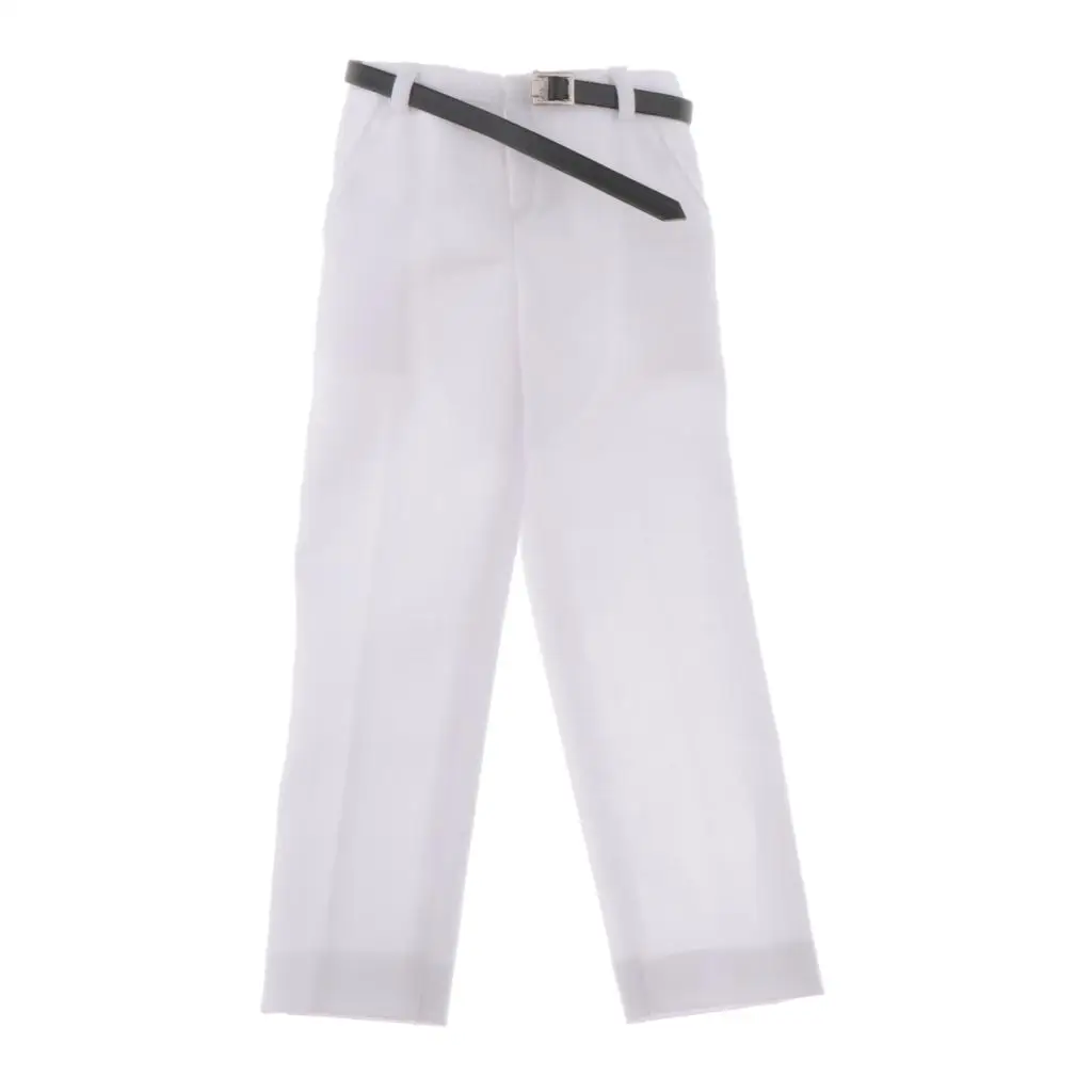 Pantalón 1/6 con acabado formal en blanco