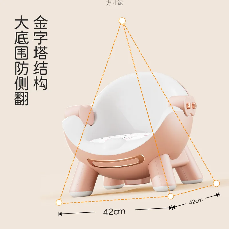 Trona comedor bebé con asiento aprendizaje ergonómico seguro - imagen 4