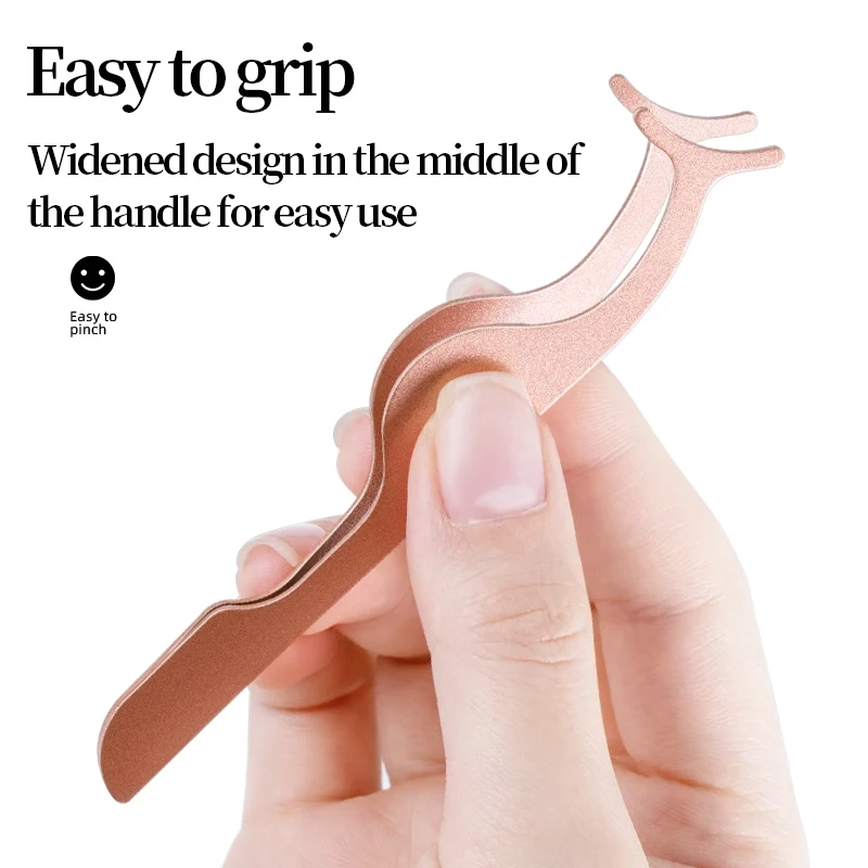 Pinzas para pestañas postizas – Herramienta de aplicación para maquillaje - imagen 2