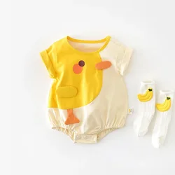 Body verano Milancel para bebé niña – Print pollo pequeño – Tela suave