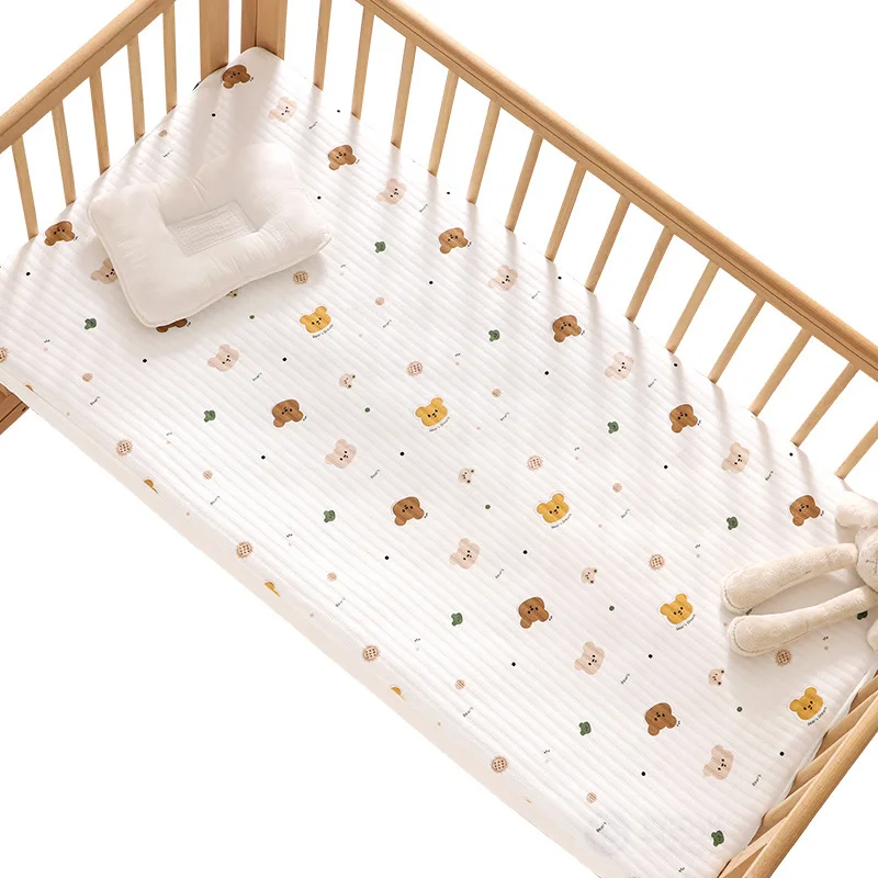 Colchón de bebé de algodón puro con sábana ajustable y funda - imagen 4