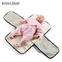 Cambiador portátil de pañales multifunción con funda impermeable