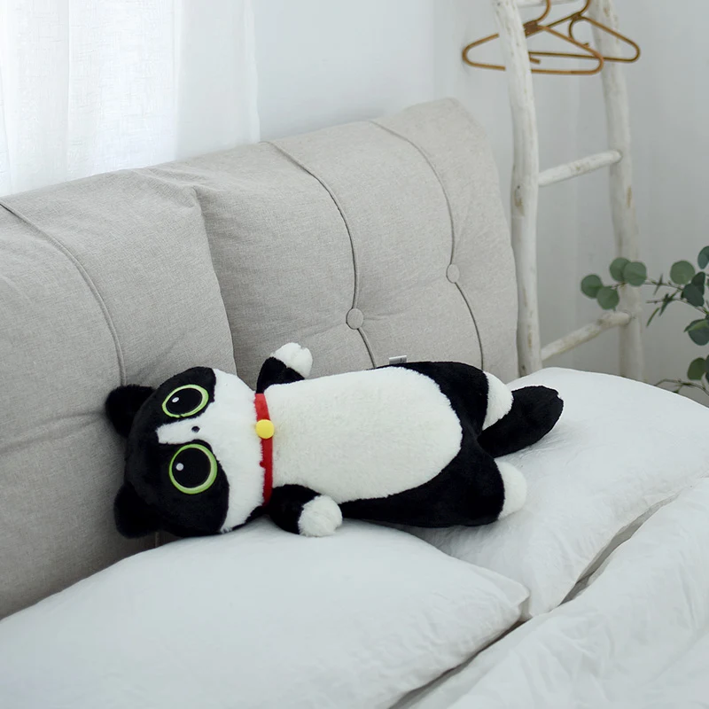Peluche de gato gigante en color oscuro