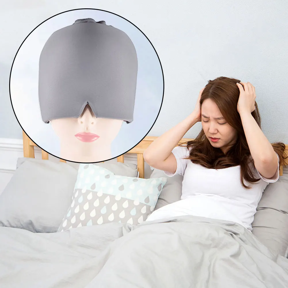 Gorro de gel fresco para migrañas y compresa refrigerante en la frente - imagen 2