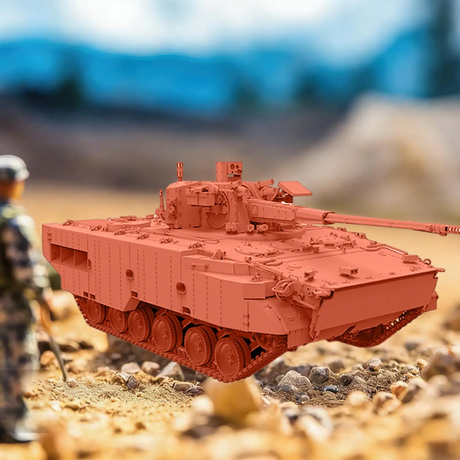 Maqueta de tanque 3D para montar con orugas, modelo infantil - imagen 5