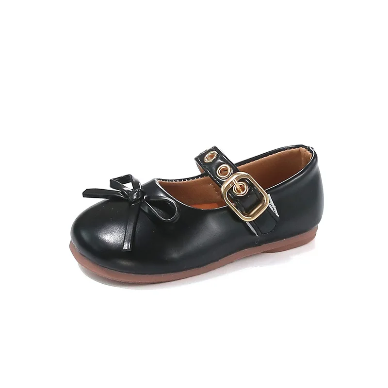Zapatos de cuero para niños - Estilo mariposa, suela antideslizante - imagen 3