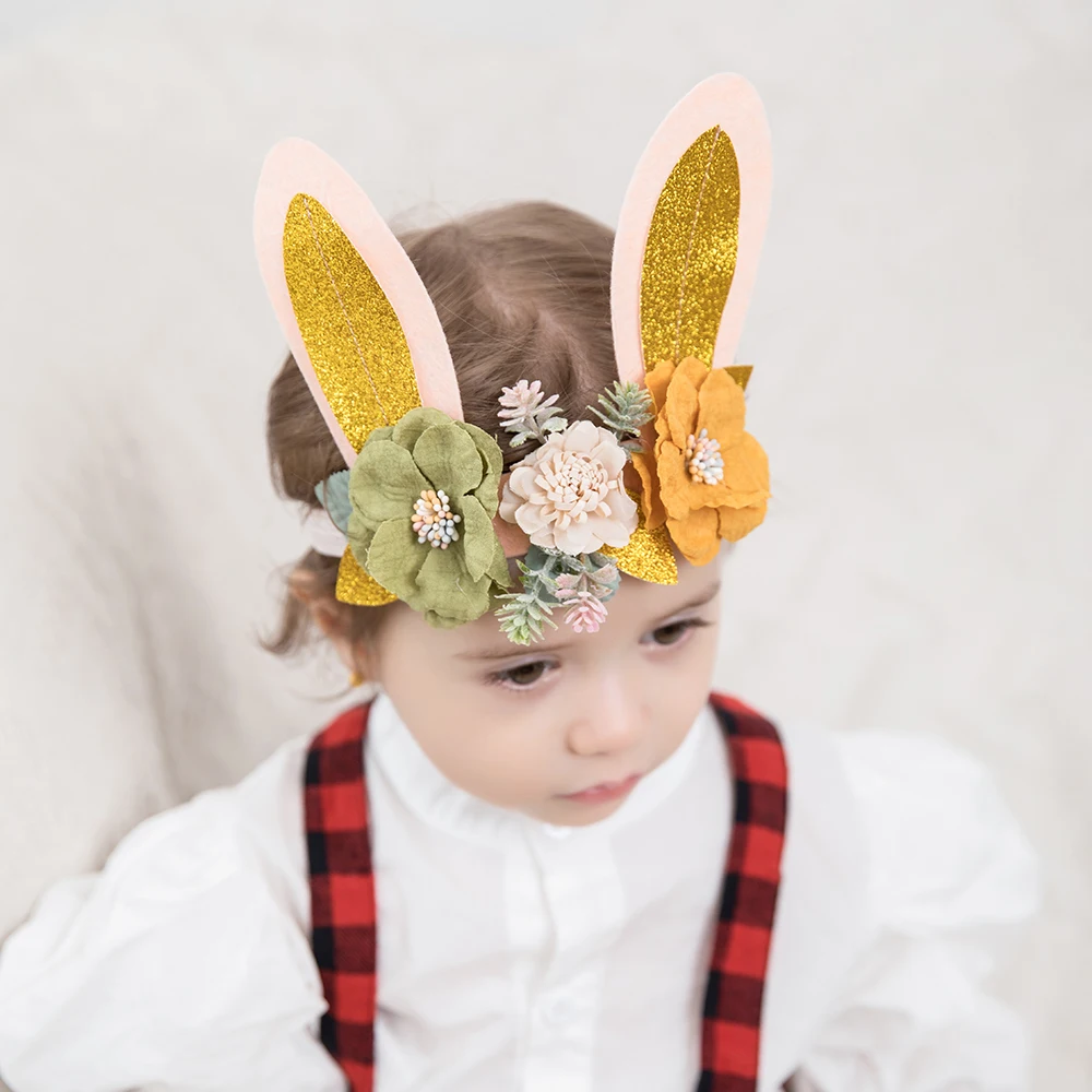 Diadema orejas conejo para bebé recién nacido – Suave y cómoda - imagen 3