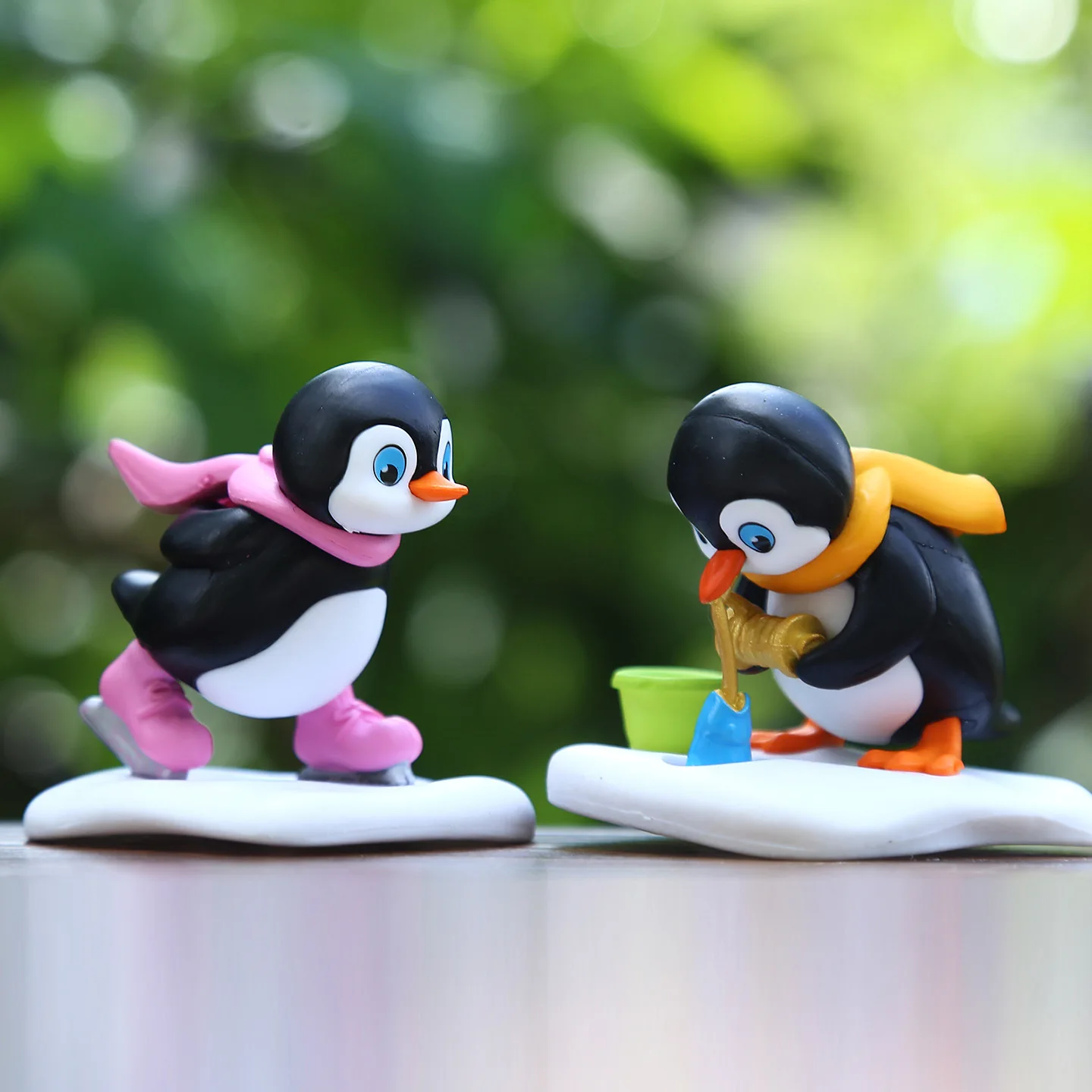 Figuras de pingüinos mini para niños, adornos de escritorio - imagen 4