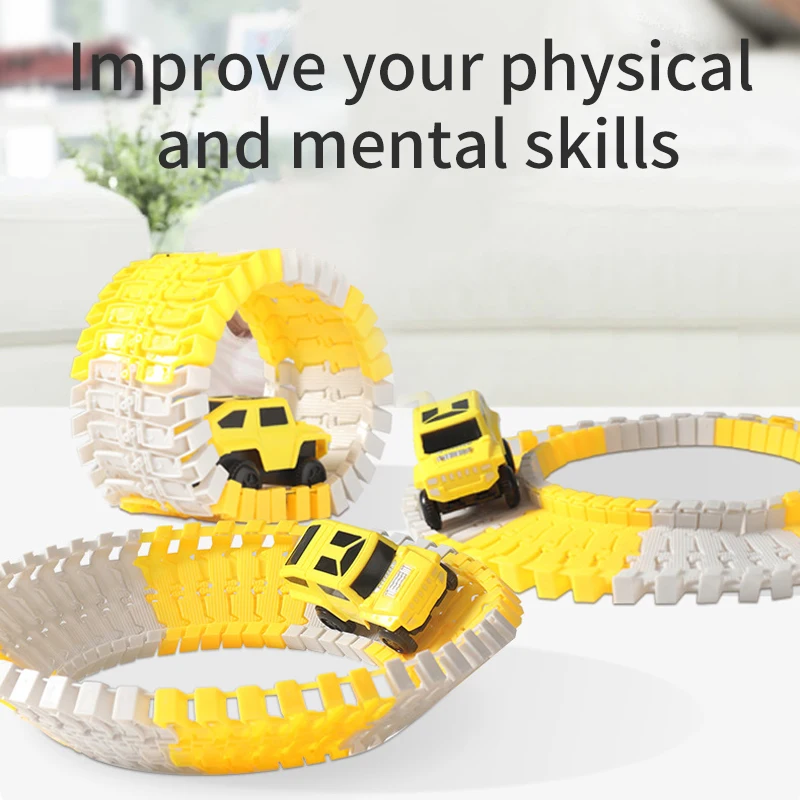 Set de construcción con vehículos eléctricos de carreras para niños - imagen 4