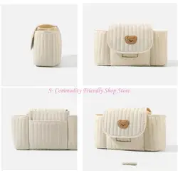 Bolsa colgante con bolsillos para cochecito de gran capacidad