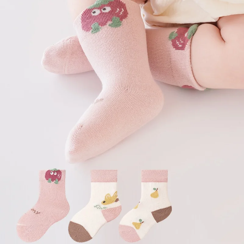 Calcetines de algodón para niños tubo medio con estampado - imagen 4