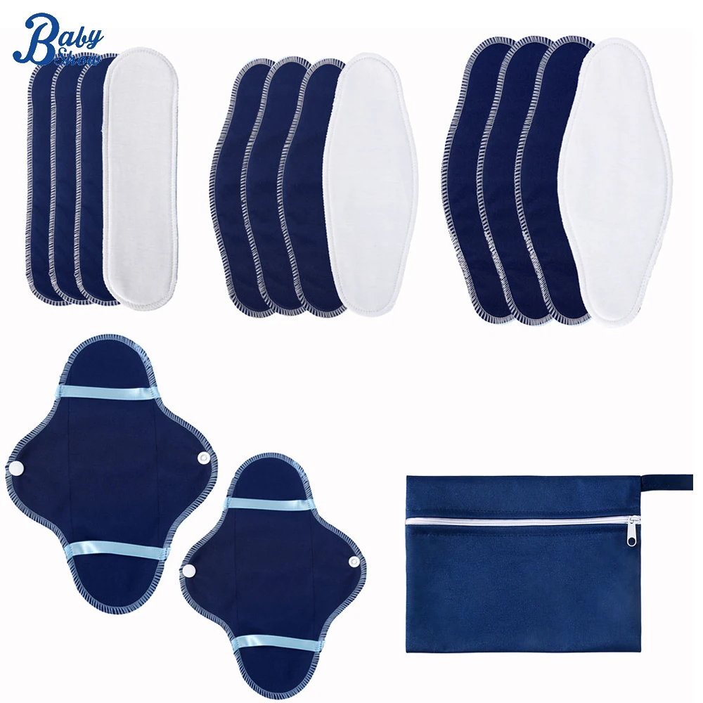 Compresas lavables de algodón absorbentes – Protector menstrual reutilizable
