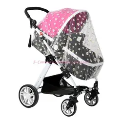 Red malla protectora 85AE para cochecitos bebé con margaritas bordado