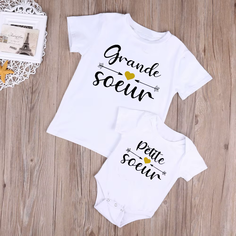 Camiseta hermana mayor y bebé a juego – Ropa familiar - imagen 3