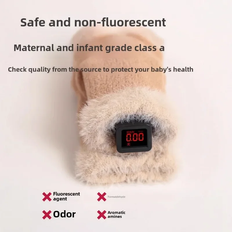 Calcetines antideslizantes gruesos para niños 1-5 años - Invierno