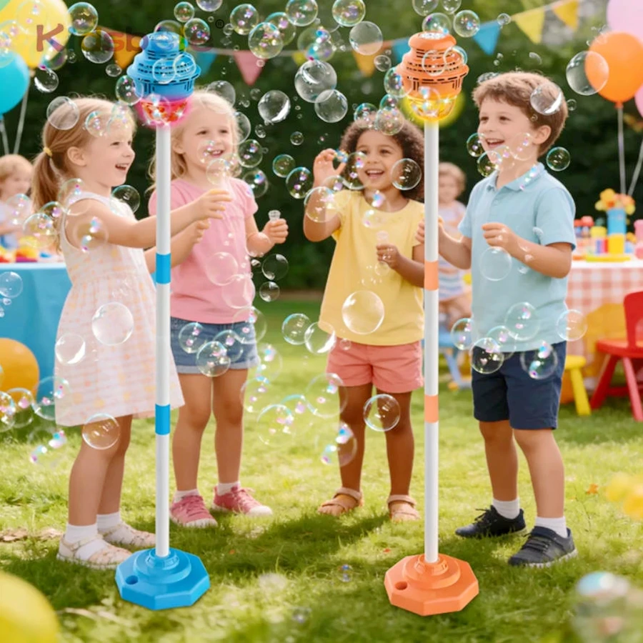 Máquina de burbujas automática con luces LED para niños