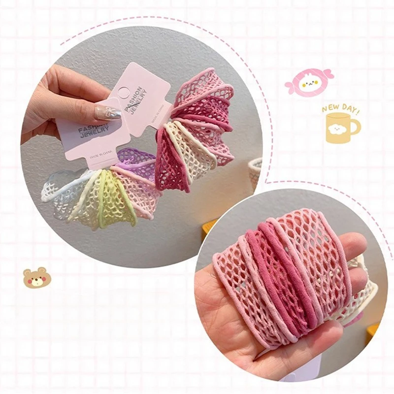 Diademas elásticas para niñas con colorido dulce y agarre firme - imagen 5