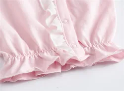 Kavkas pelele de algodón rosa para recién nacida niña – Suave y cómodo