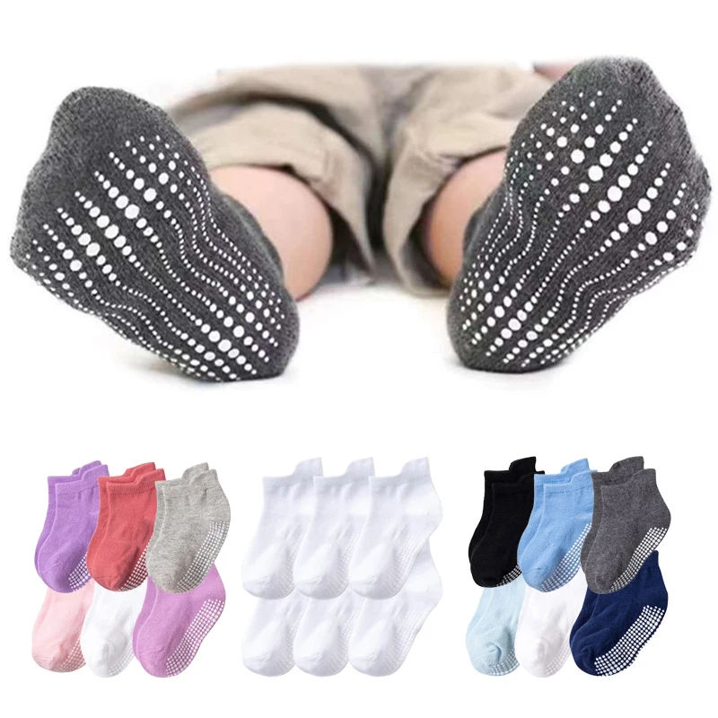 Calcetines antideslizantes de algodón para niños 0-6 años náuticos - imagen 2