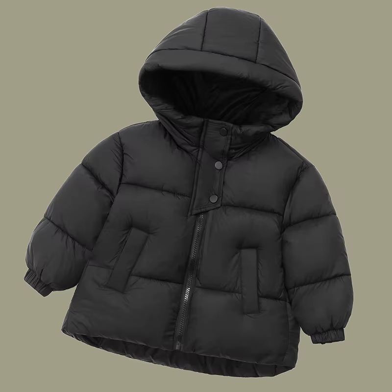 Parka infantil de plumón con capucha – Abrigo cálido para niño - imagen 2