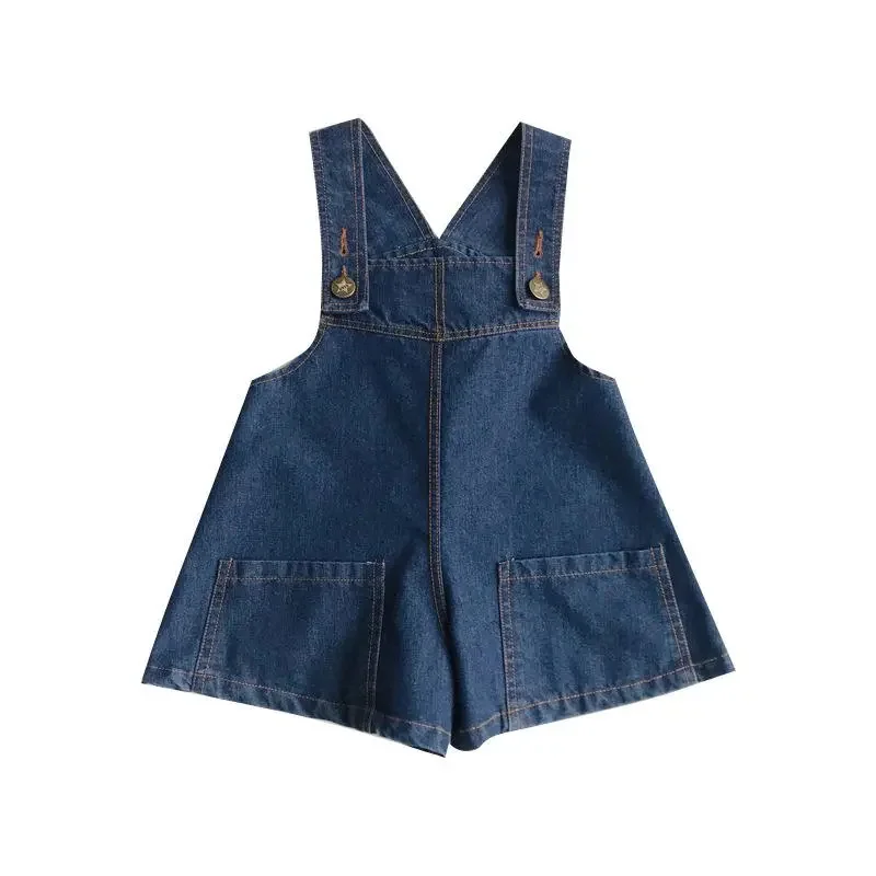 Pantalones cortos vaqueros con tirante para niño – Verano - imagen 5