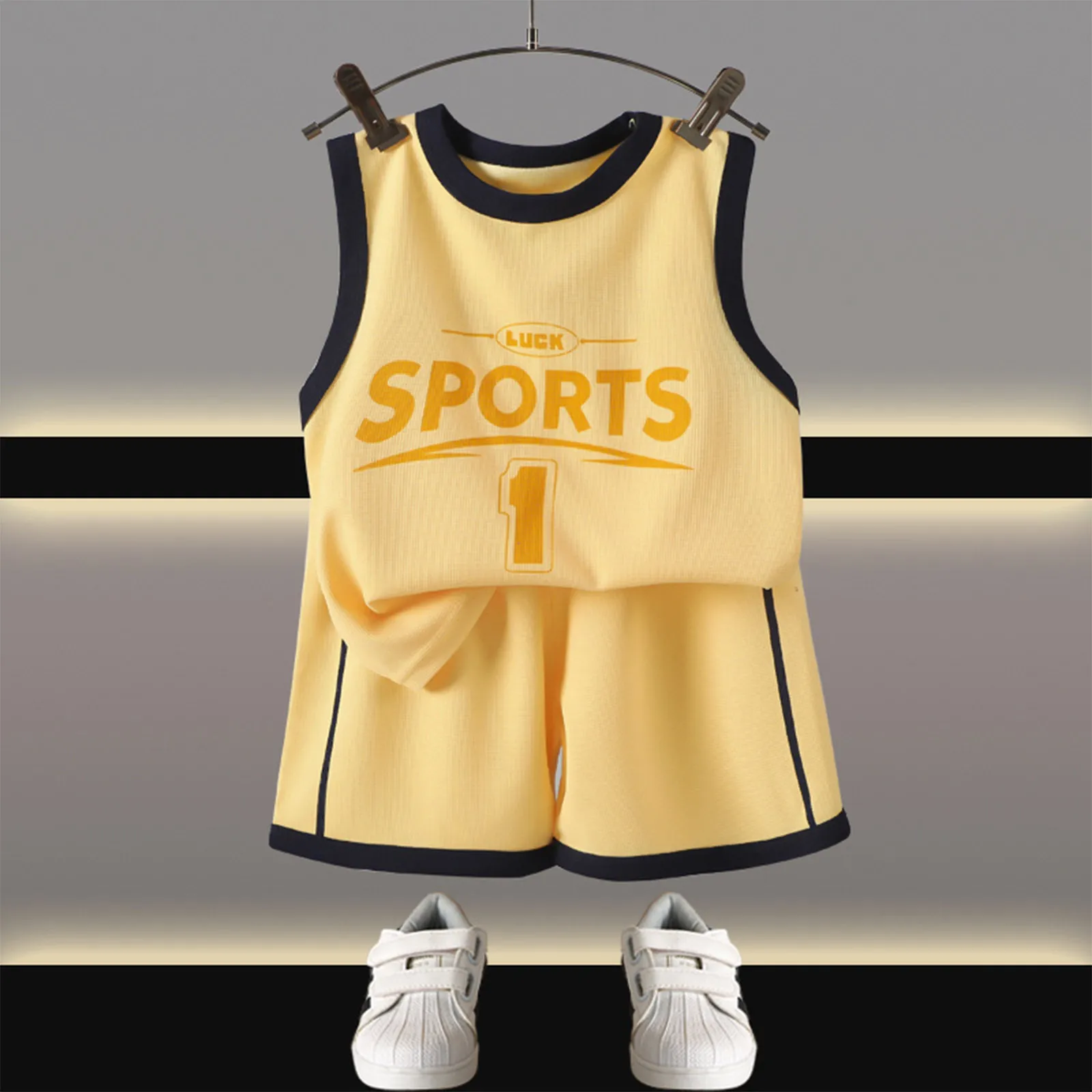 Conjunto de baloncesto transpirable de verano para niño – chándal - imagen 3