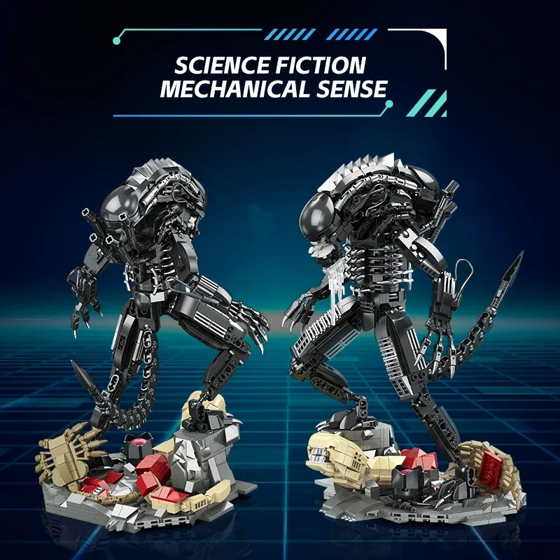 Bloques de construcción alienígenas y robot clásico para armar - imagen 5