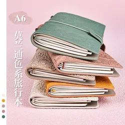 Cuaderno de viaje Vintage A6 con relieve de encaje – Verde Morandi