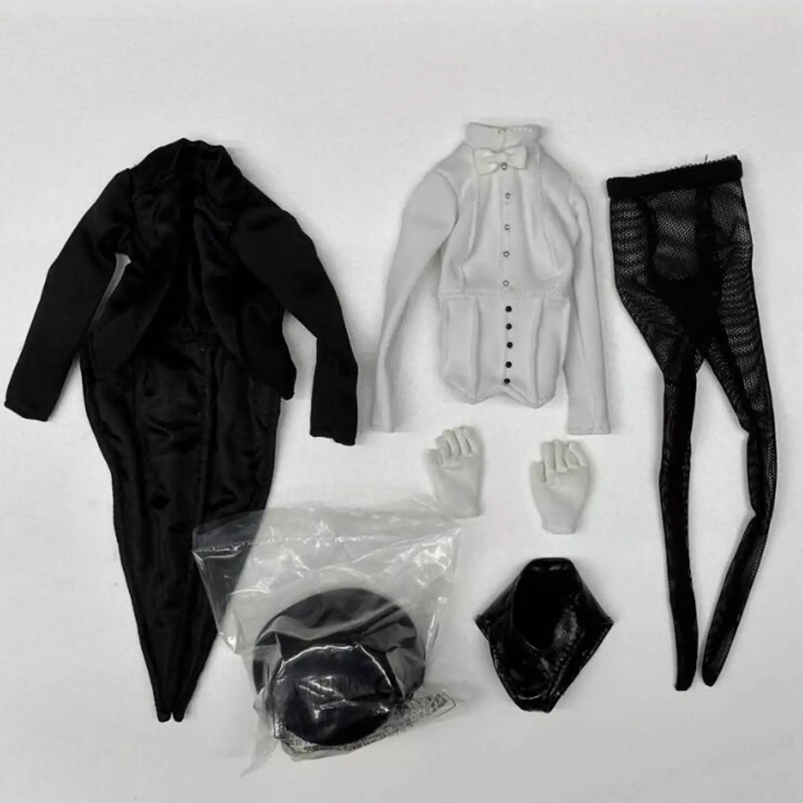 Traje de esmoquin para muñeco con camisa y pajarita infantil