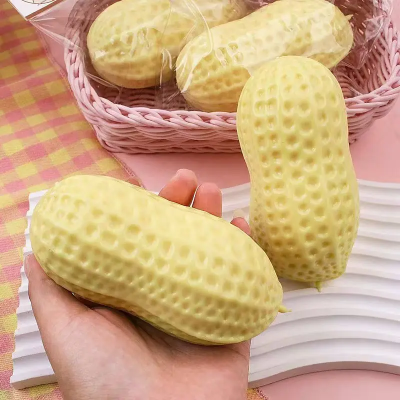 Juguete antiestrés sensorial de cacahuete de compresión lenta - imagen 2