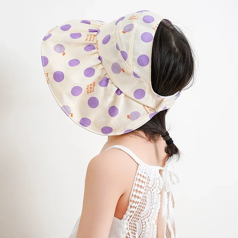 Gorra infantil protección solar antiviento plegable para verano - imagen 4
