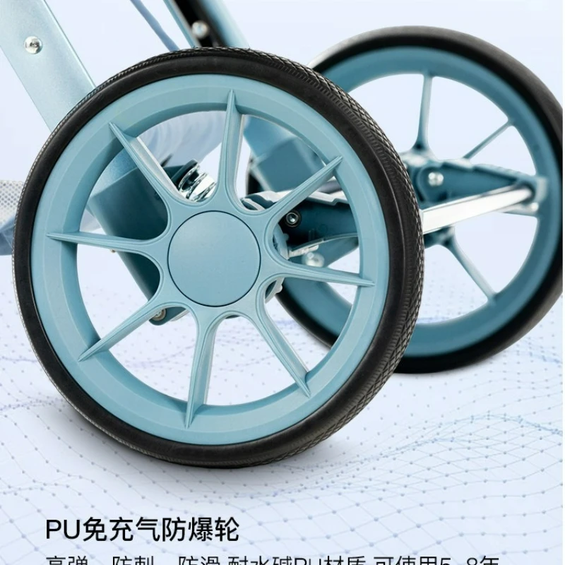 Cochecito de bebé ligero, plegable y reclinable con asiento alto - imagen 3