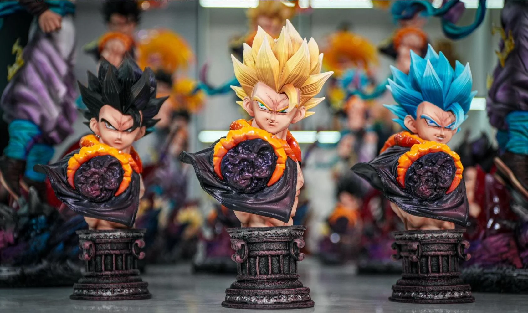 Figura articulada PVC Dragon Ball Z Gogeta con cabeza intercambiable