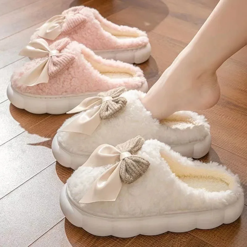 Zapatillas de felpa antideslizantes para niños con suela gruesa - imagen 3