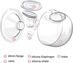 Recolector de leche materna para extractor portátil compatible