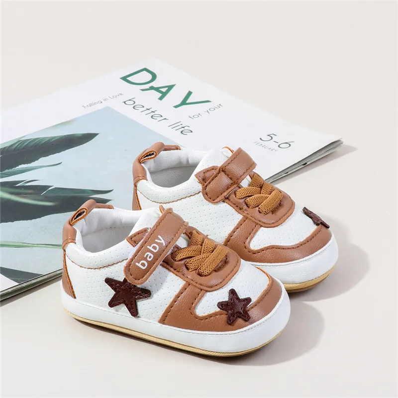 Zapatillas de primeros pasos antideslizantes de cuero PU - imagen 4