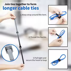 Bridas de nailon para cables – Organizador de escritorio