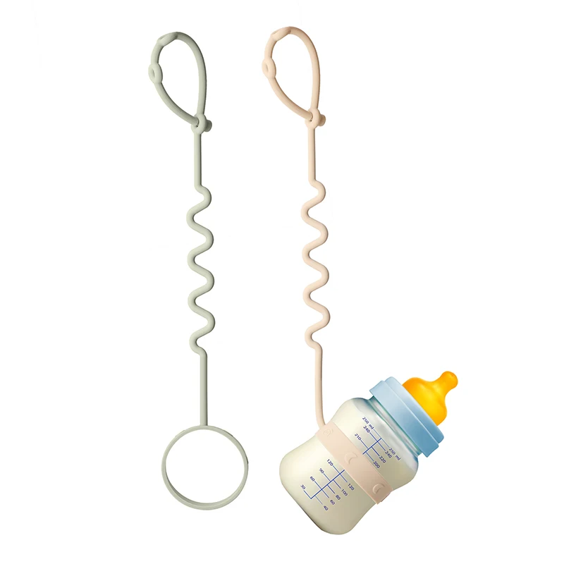 Portavasos de silicona alimentaria para bebé – Compatible con silla alta y cochecito - imagen 2