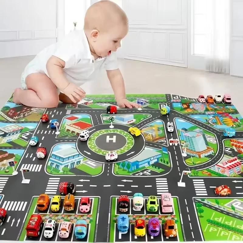 Alfombra de carretera infantil de tráfico para juegos de ciudad - imagen 3