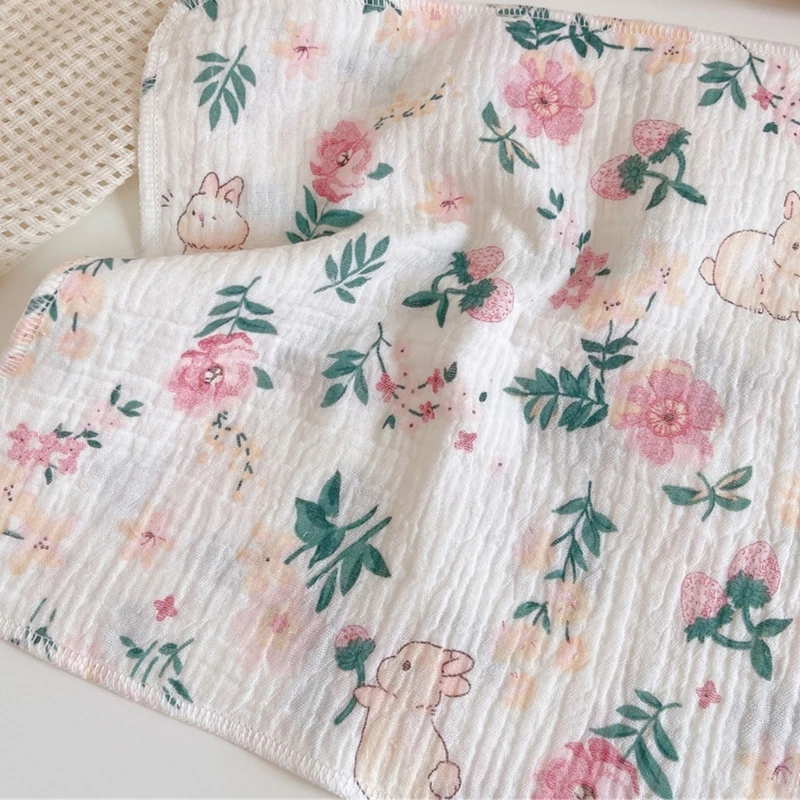 Toalla de baño para bebé de algodón 4 capas – suave y reutilizable - imagen 4